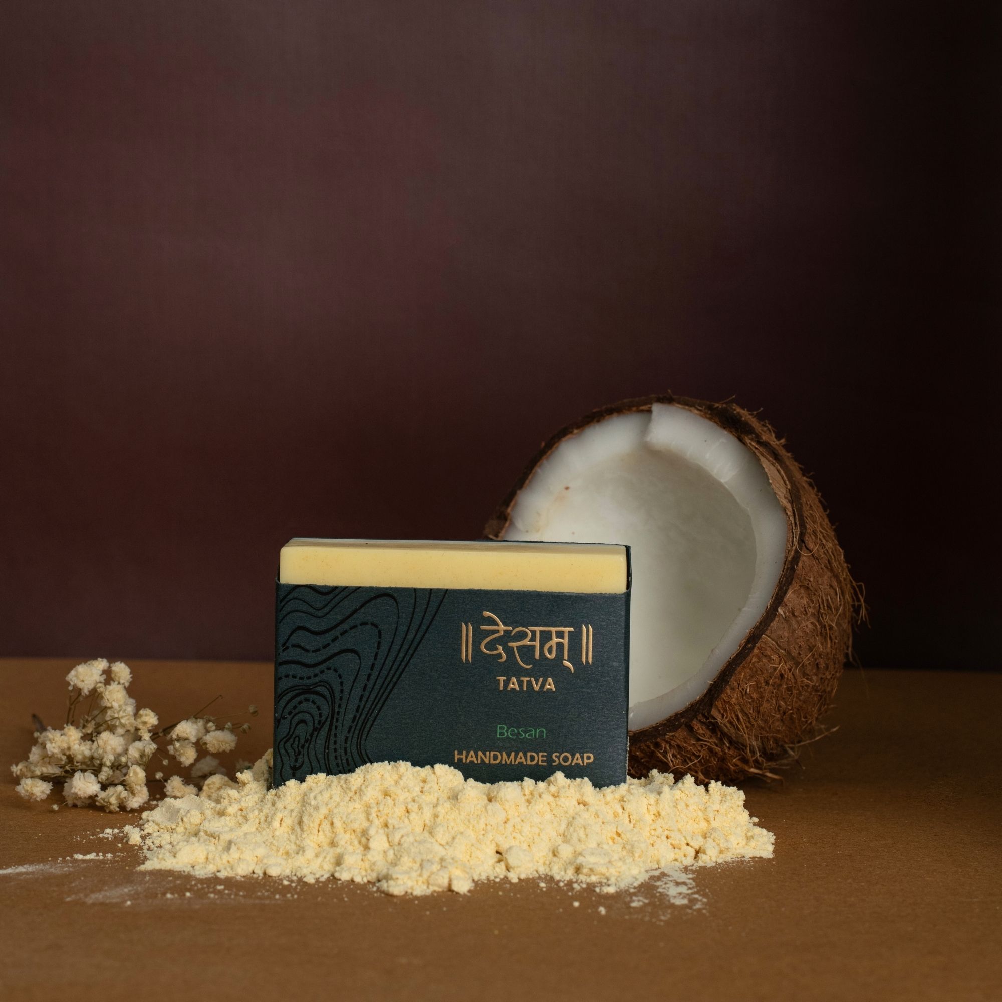 Desam Organics Besan (Gram Flour) Handmade Ayurvedic Skincare Soap | Indian product Online Shopping Store