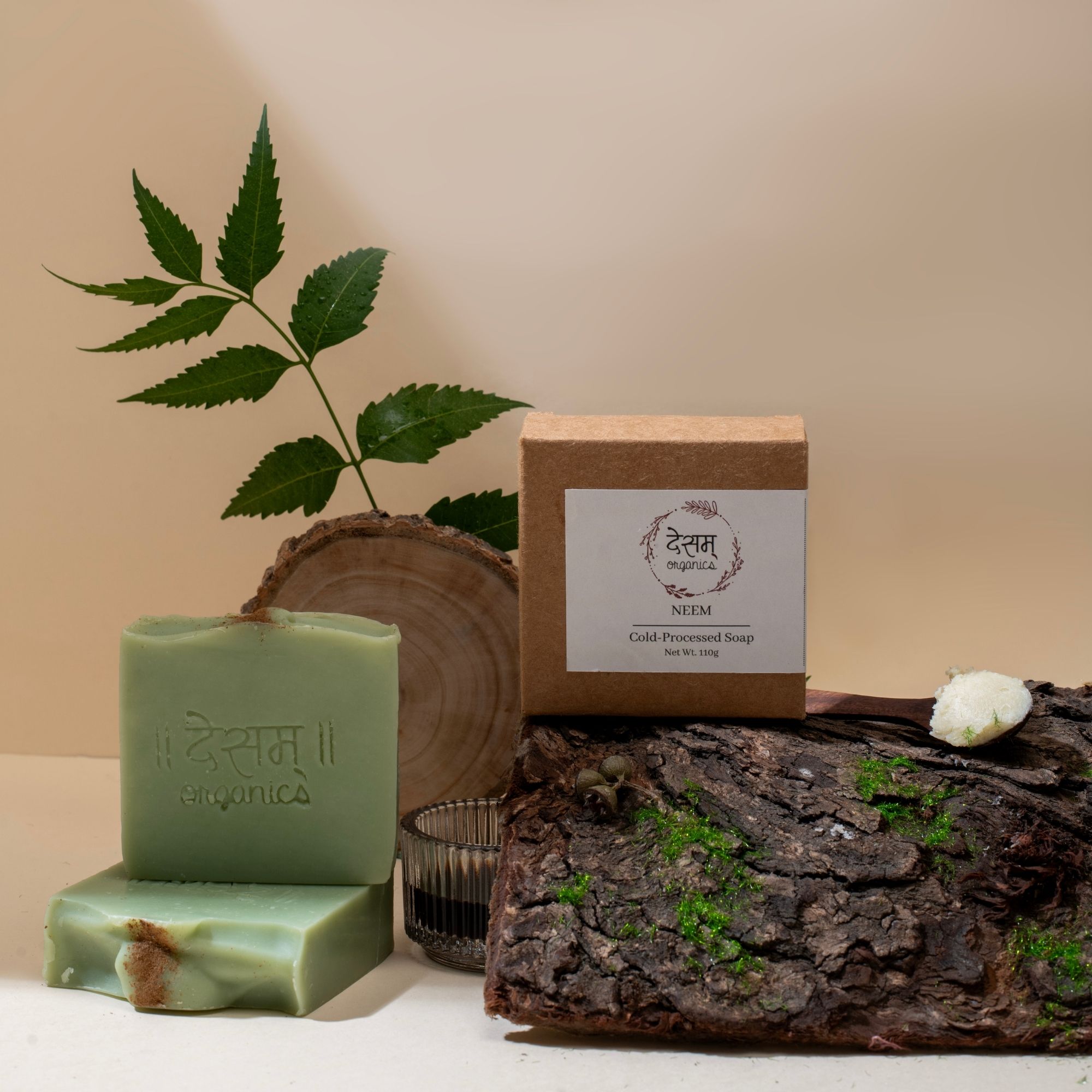 Desam Organics Neem Herbal Handmade Cold Process Soap | Indian product Online Shopping Store