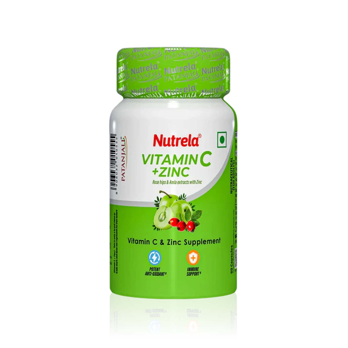 Patanjali Nutrela Vitamin C+ Zinc-60 Capr | Indian product Online Shopping Store