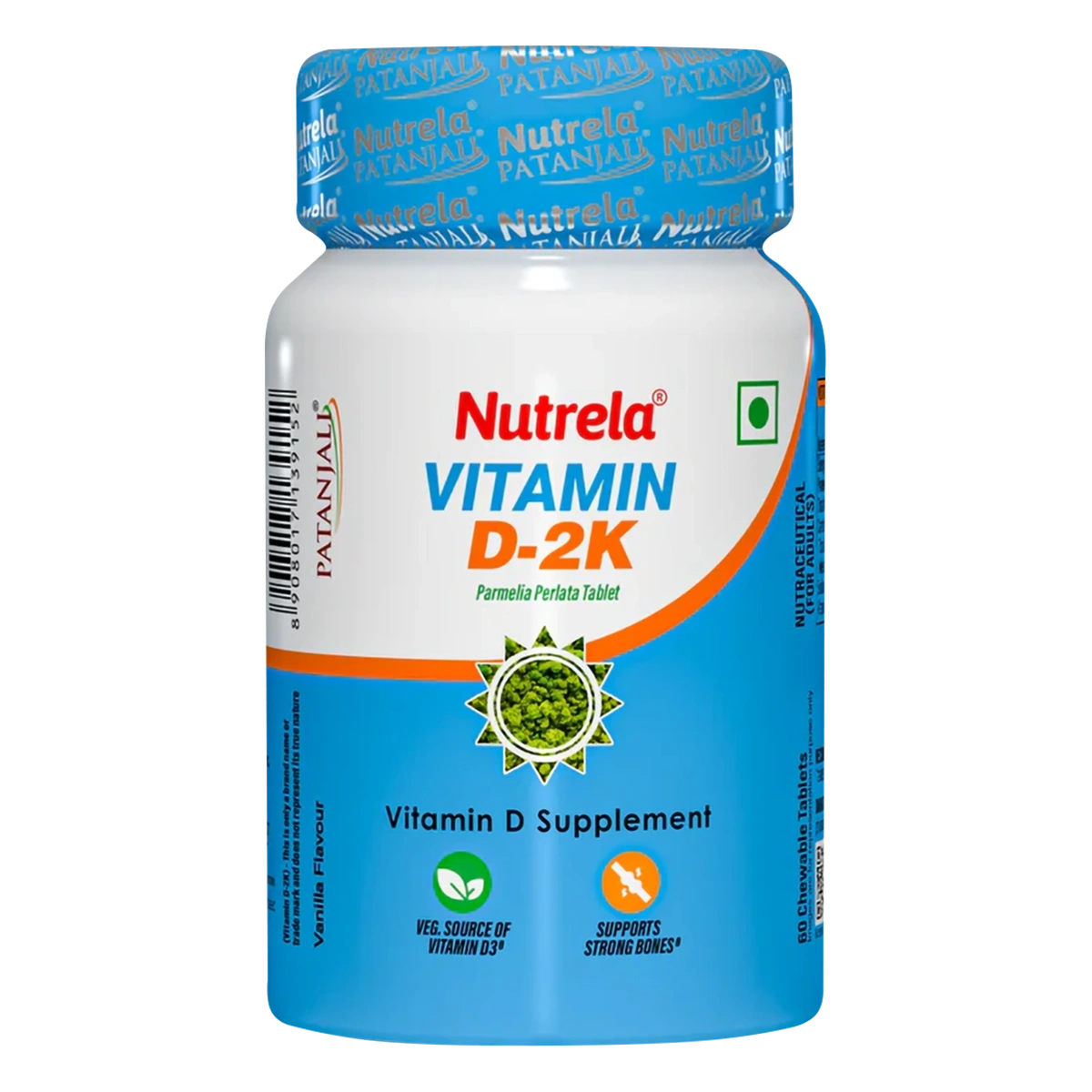 Patanjali Nutrela Vit D2k Natural Tab Vanilla (60N) | Indian product Online Shopping Store