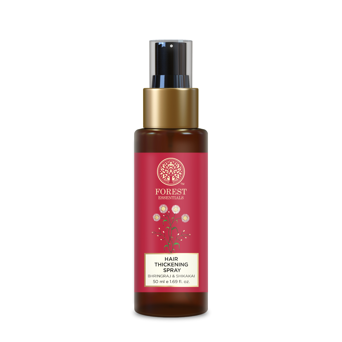 Forest Essentials Hair Thickening Spray Bhringraj & Shikakai | Volumizing Spray for Thicker, Fuller | With Vitamin B5 & Keratin | Help to boost growth | Indian product Online Shopping Store