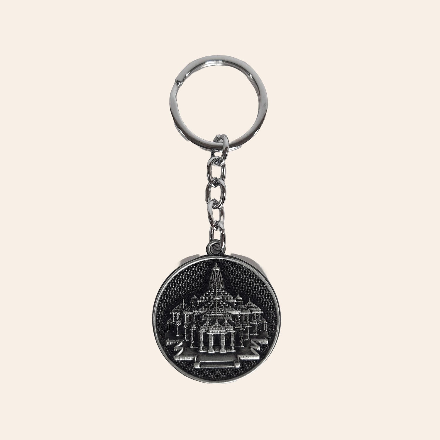 Brass Ayodhya Temple & Jai Shri Ram Keychain | Indian product Online Shopping Store