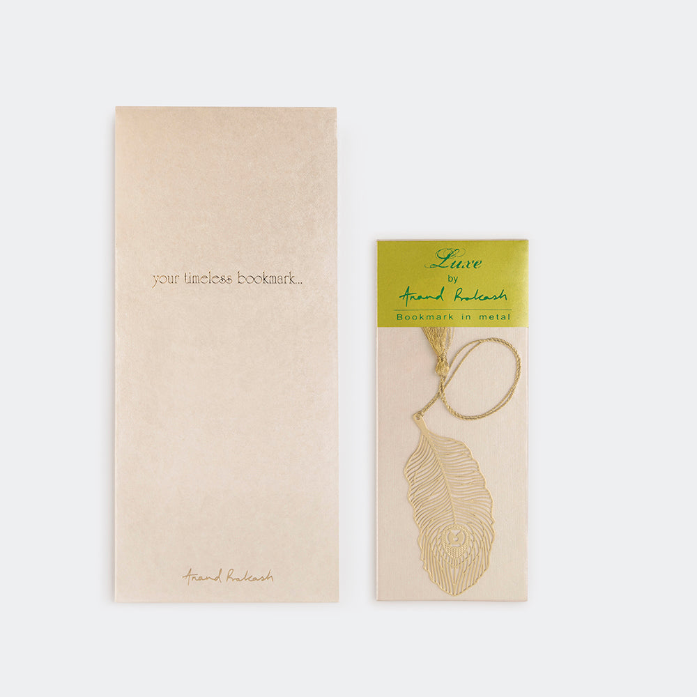 Brass Bookmark Peacock Feather_1 | Indian product Online Shopping Store