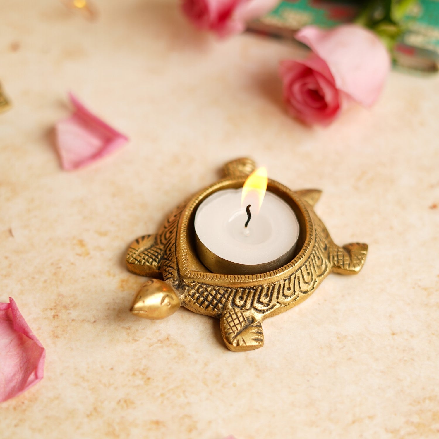 Brass Deepak Tortoise 4 in_1 | Indian product Online Shopping Store