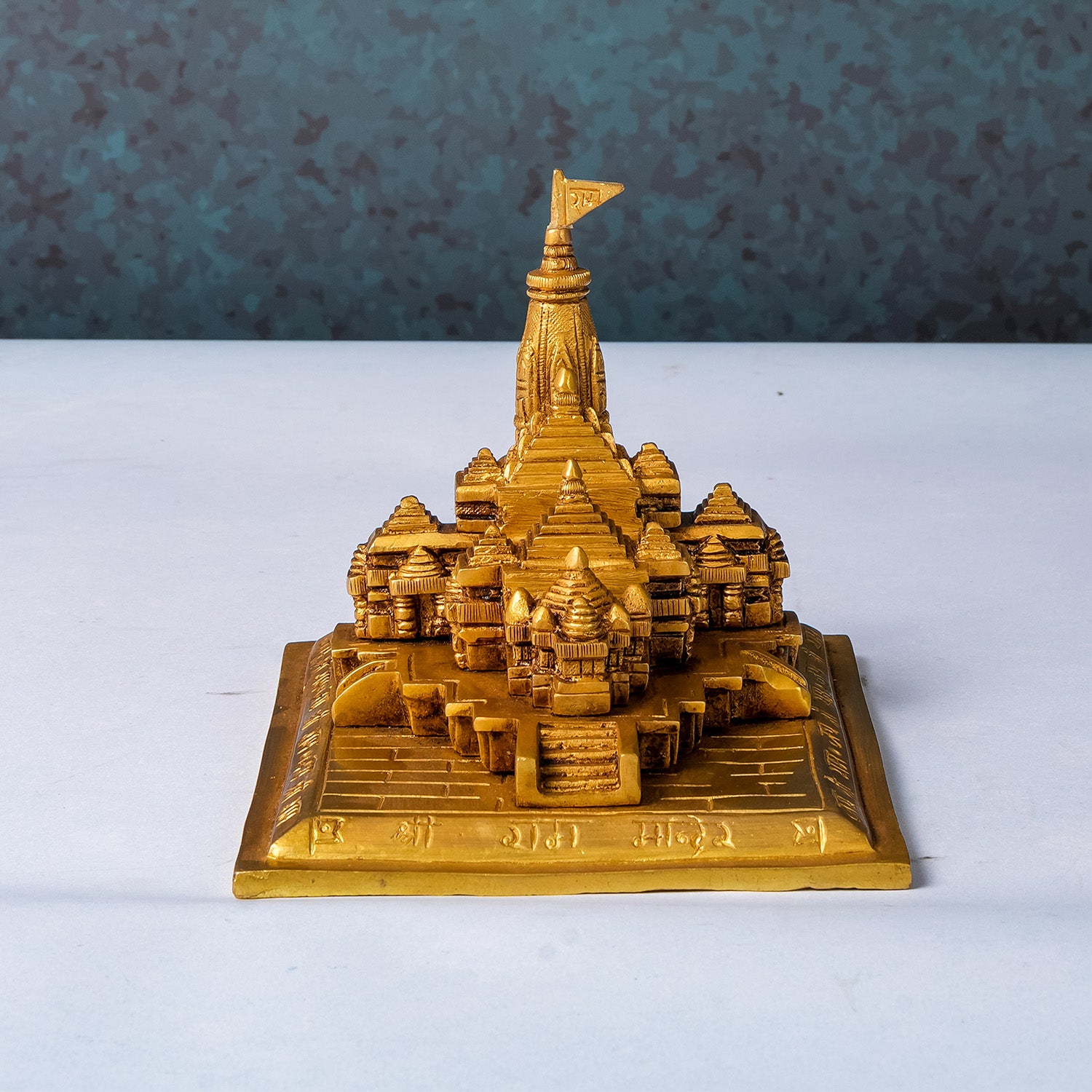 Brass Shri Ram Mandir Ayodhya Replica 7 in x 5 in_1 | Indian product Online Shopping Store