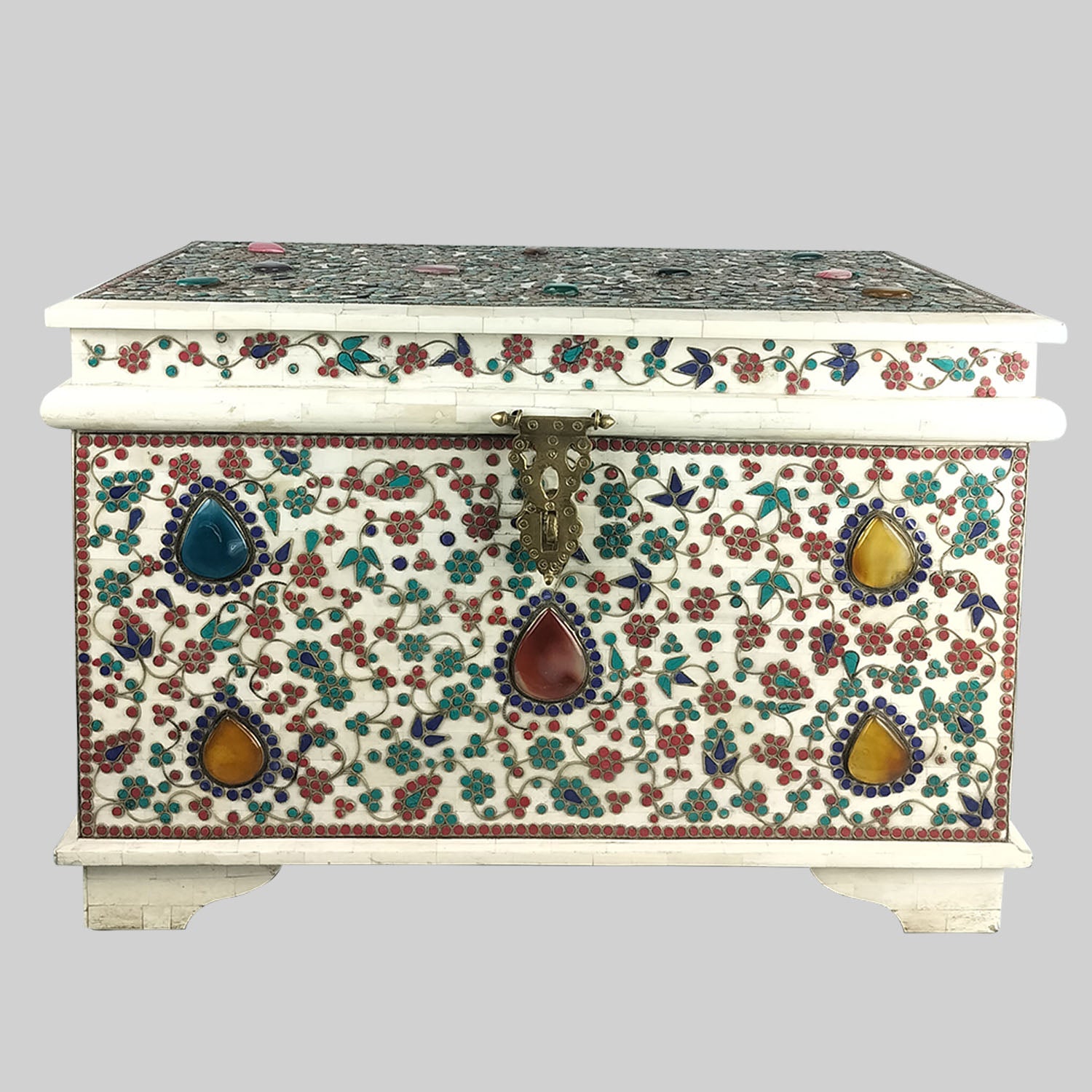 Camel Bone Pitara Box with Wire Work 16 in_1 | Indian product Online Shopping Store