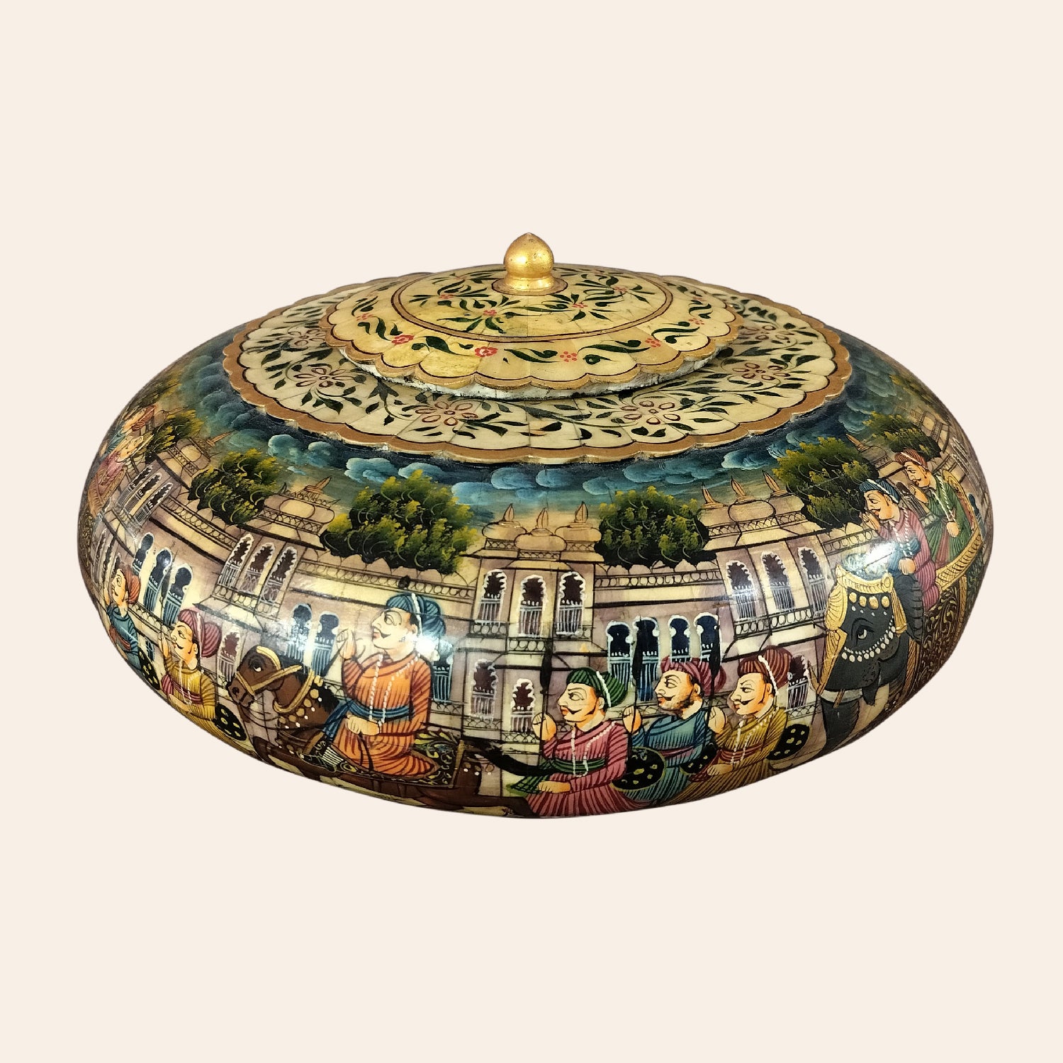 Camel Bone Tachriya Box with Miniature Painting 12 in_1 | Indian product Online Shopping Store