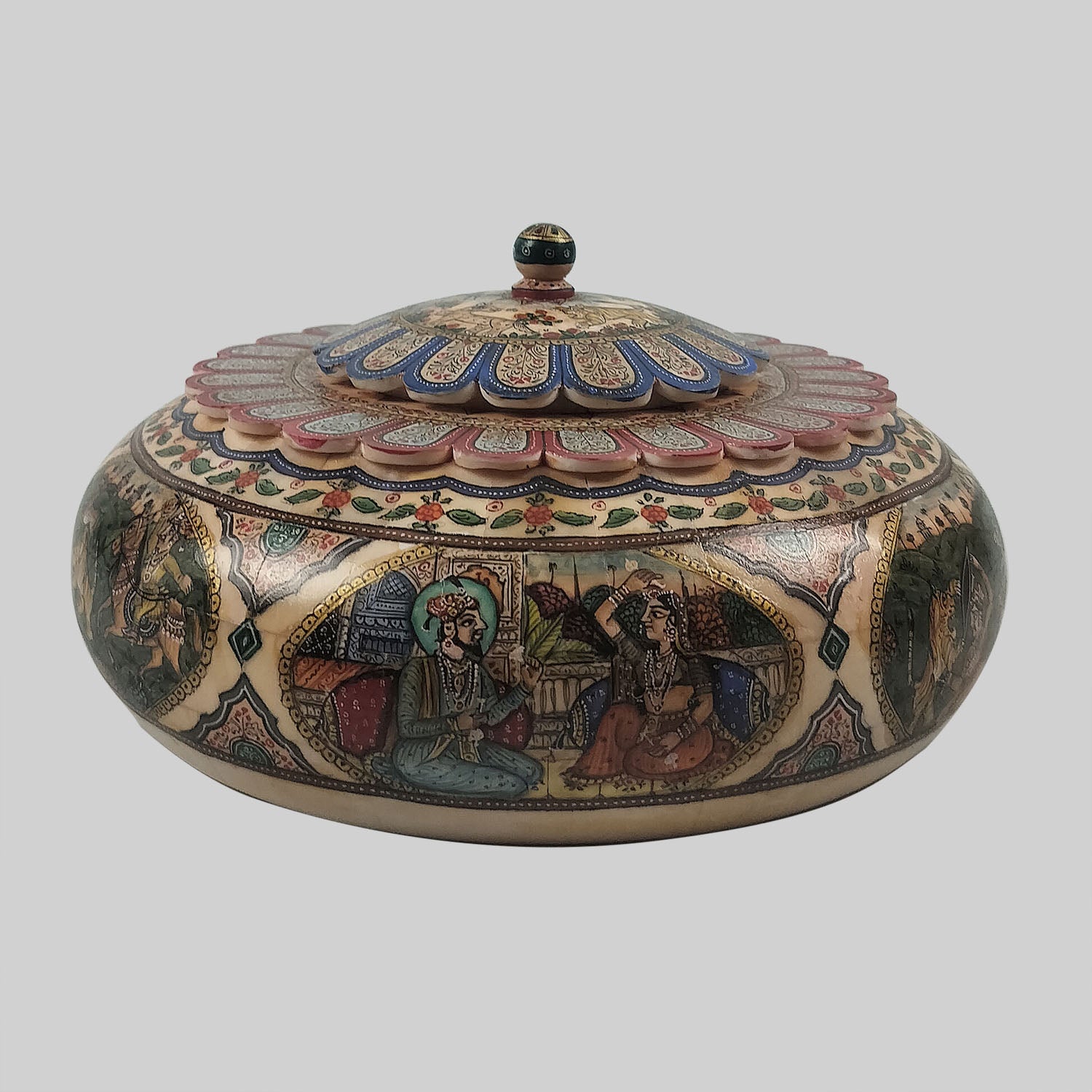 Camel Bone Tachriya Box with Miniature Painting 8 in_1 | Indian product Online Shopping Store