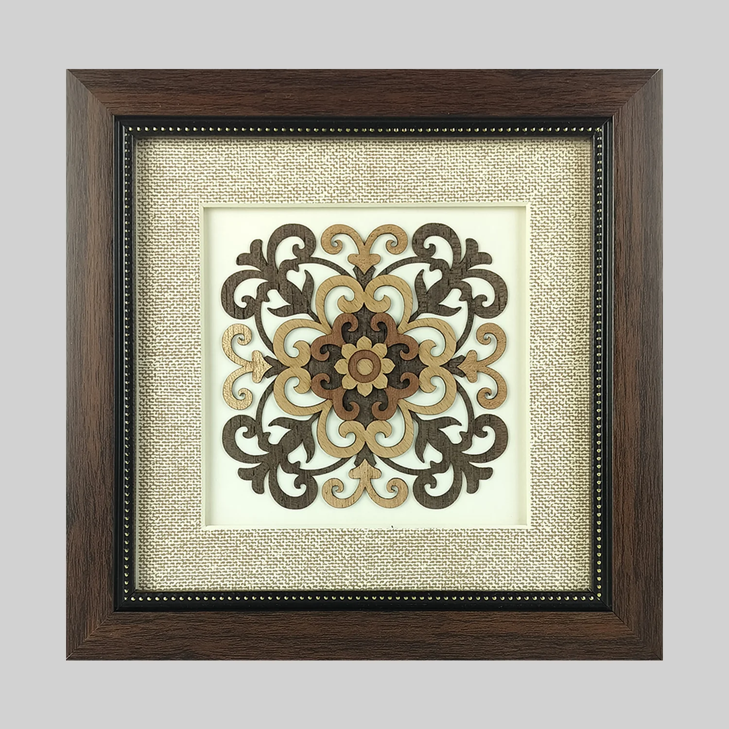 Deco Design Wood Art Frame 8 in x 8 in_1 | Indian product Online Shopping Store