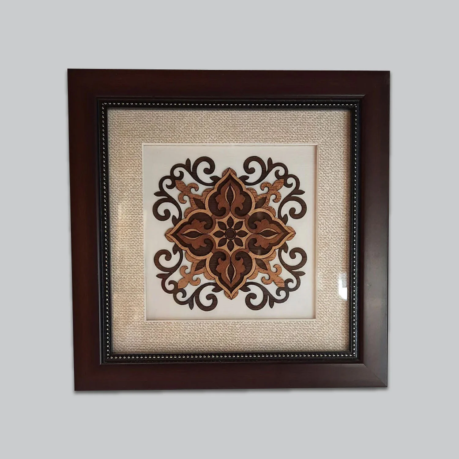 Decorative Design Wooden Art Frame 8 x 8 in_1 | Indian product Online Shopping Store