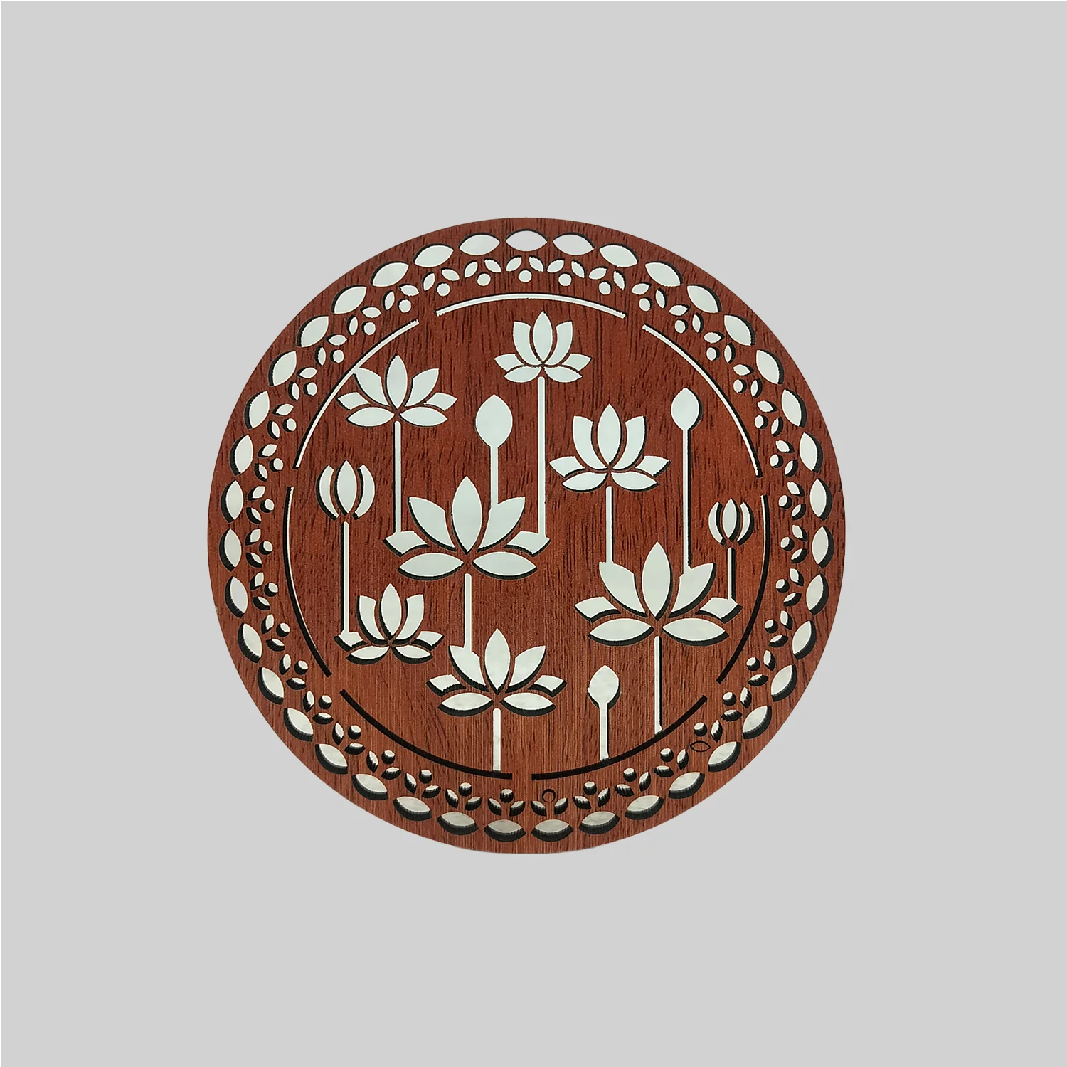Divine Lotus Laser Cut Coaster_1 | Indian product Online Shopping Store