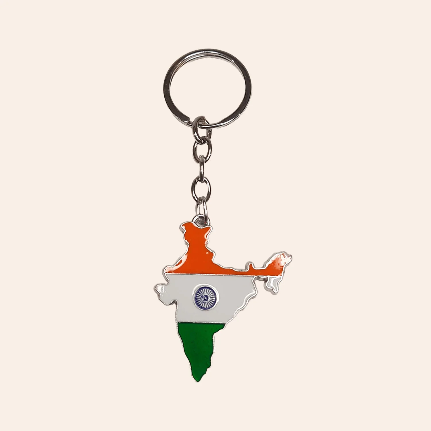 India Map Metal Keychain with Enamel Paint | Indian product Online Shopping Store