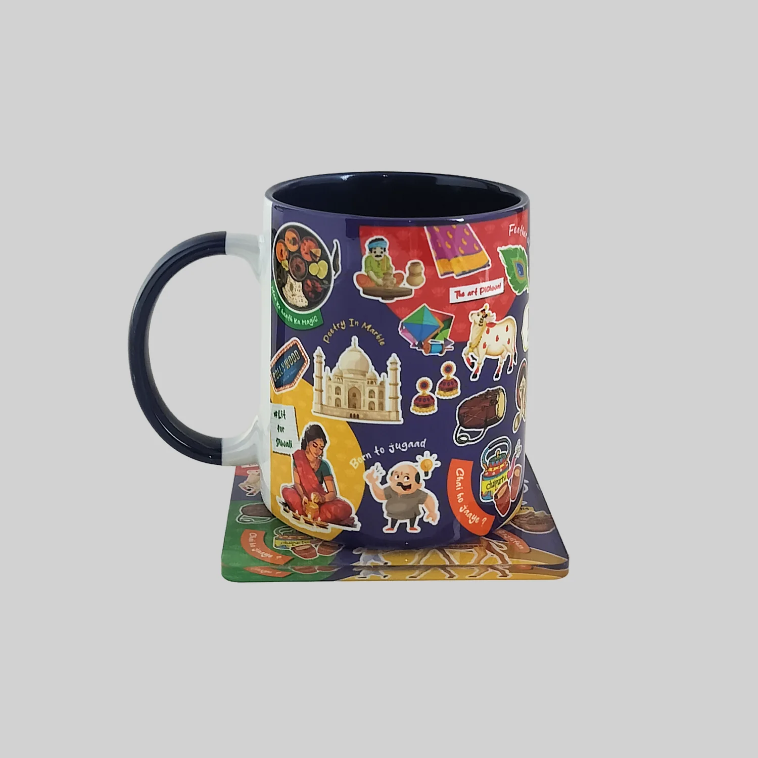 India Mug with Coaster_1 | Indian product Online Shopping Store