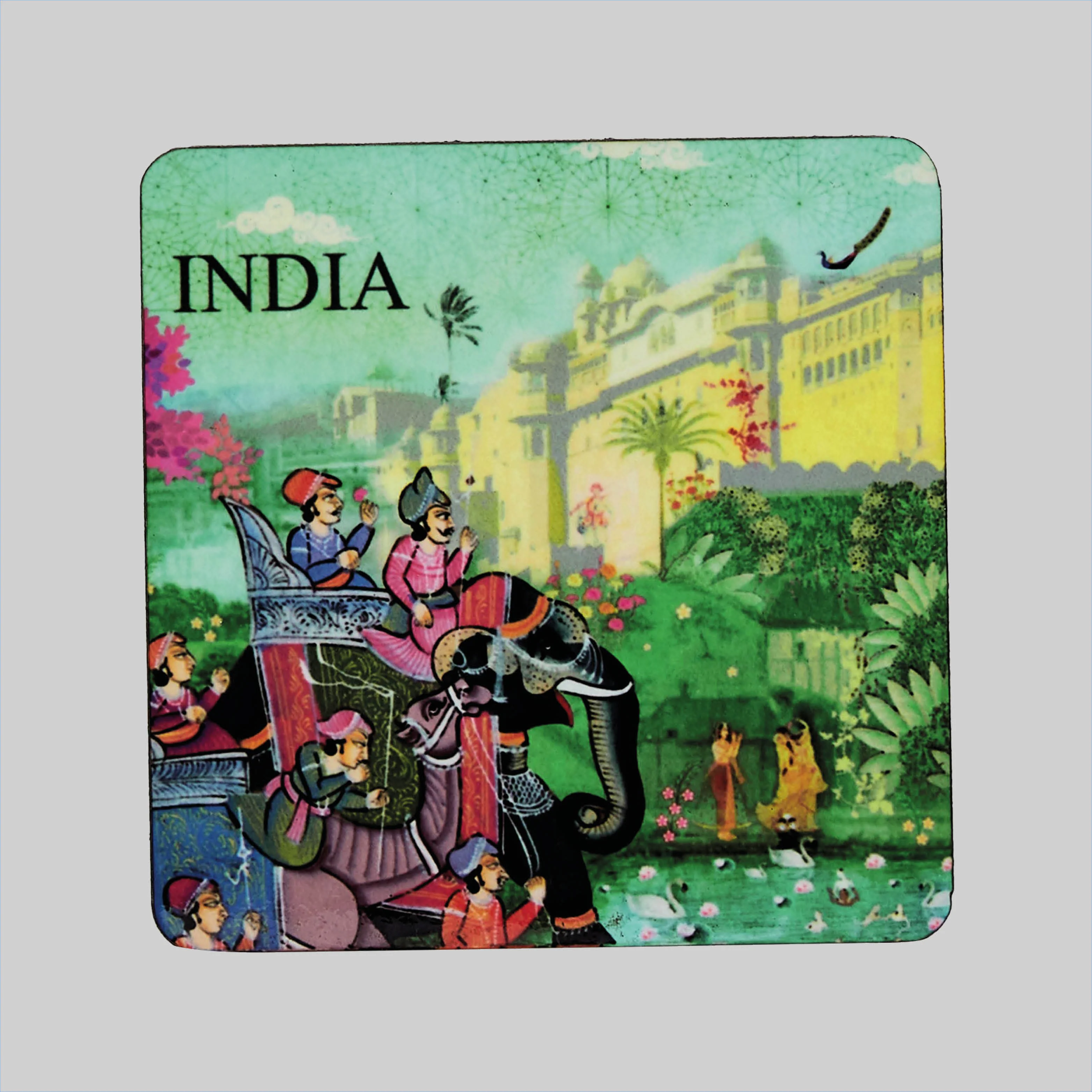Indian Art Fridge Magnet in MDF_1 | Indian product Online Shopping Store