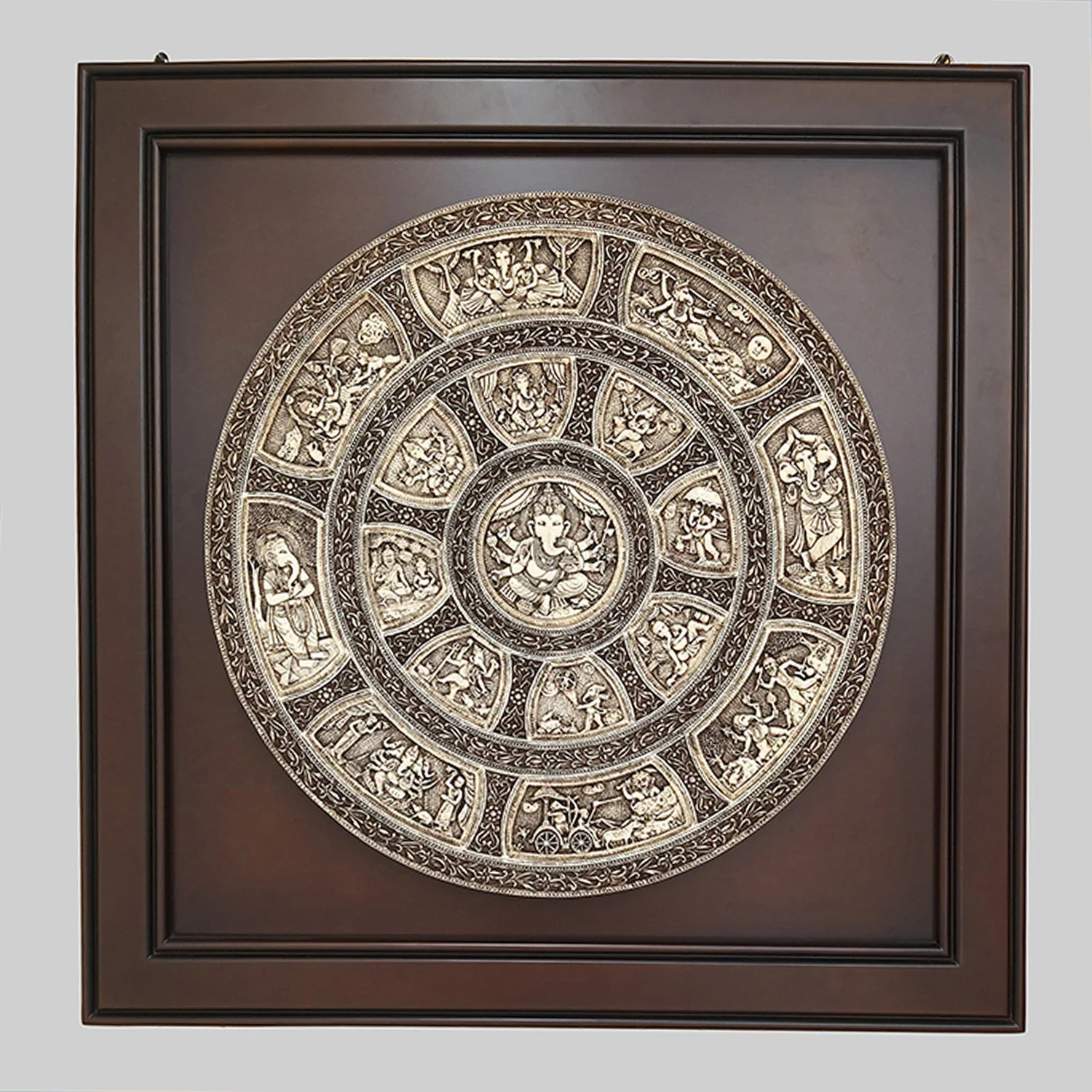 Marble Dust Frame with Ganesha design 42 in_1 | Indian product Online Shopping Store