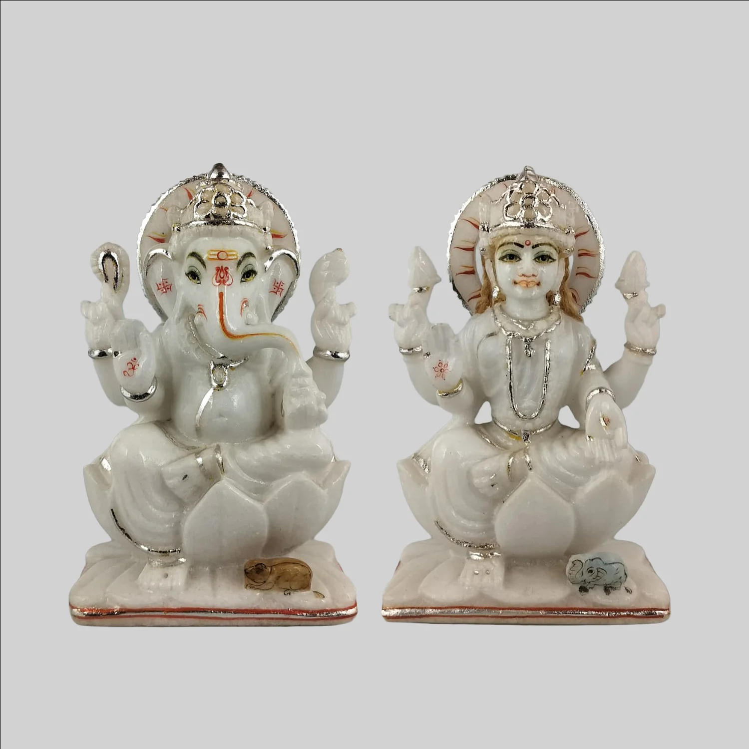 Marble Ganesh & Laxmi Set 8 in_1 | Indian product Online Shopping Store