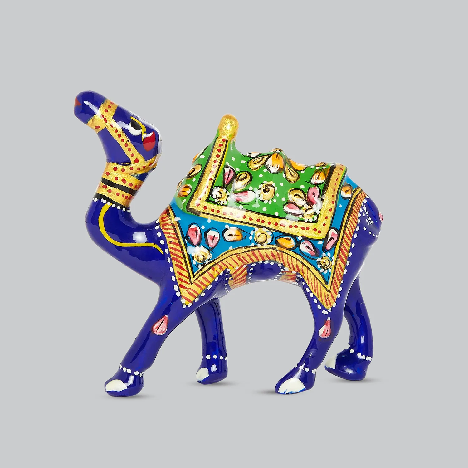 Metal Enamel Handpainted Camel Kathidar 3 in | Indian product Online Shopping Store