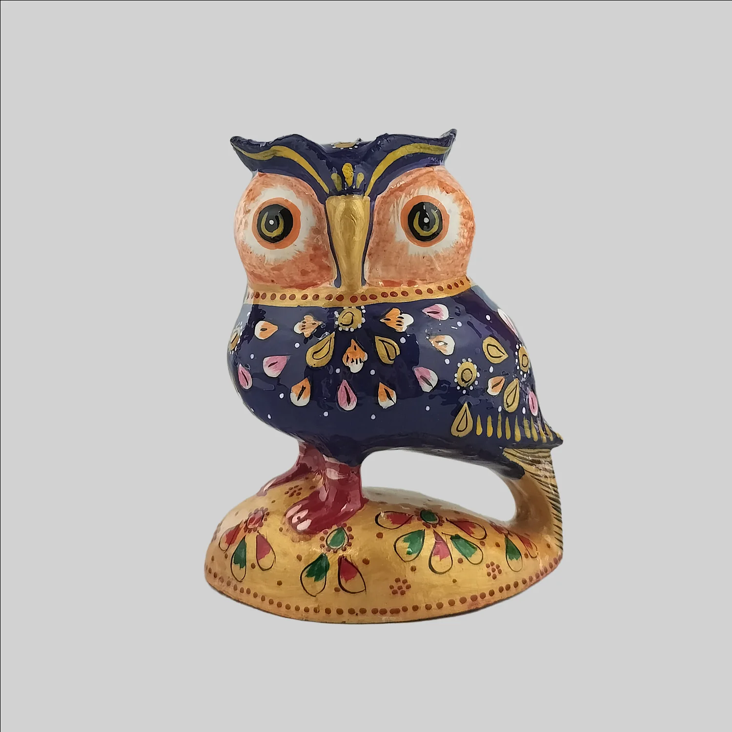 Metal Enamel Owl on Base 4 in_1 | Indian product Online Shopping Store