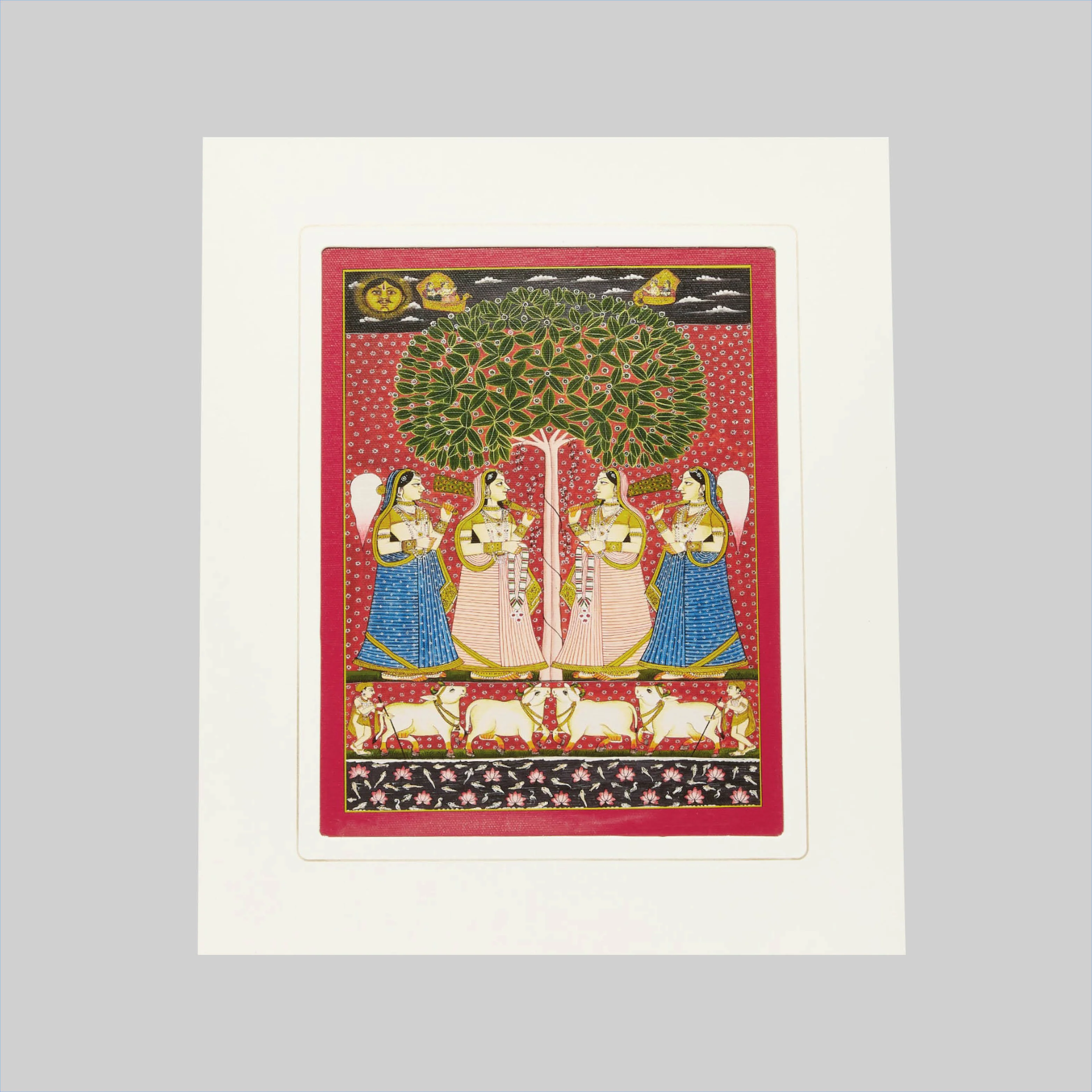 Mount Board Classical Indian Art Print 12 in x 14 in_1 | Indian product Online Shopping Store