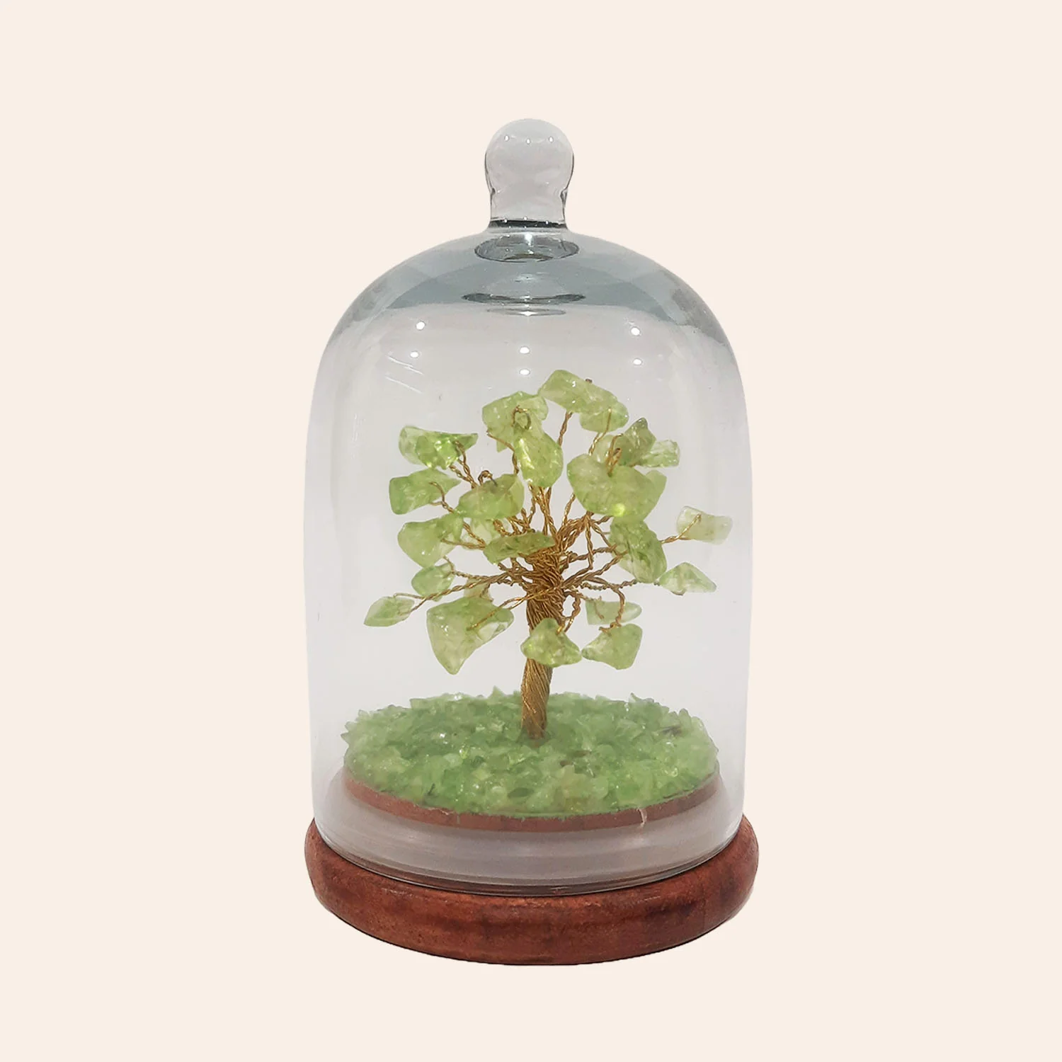 Peridot Stone Tree with Dome 12 cm_1 | Indian product Online Shopping Store