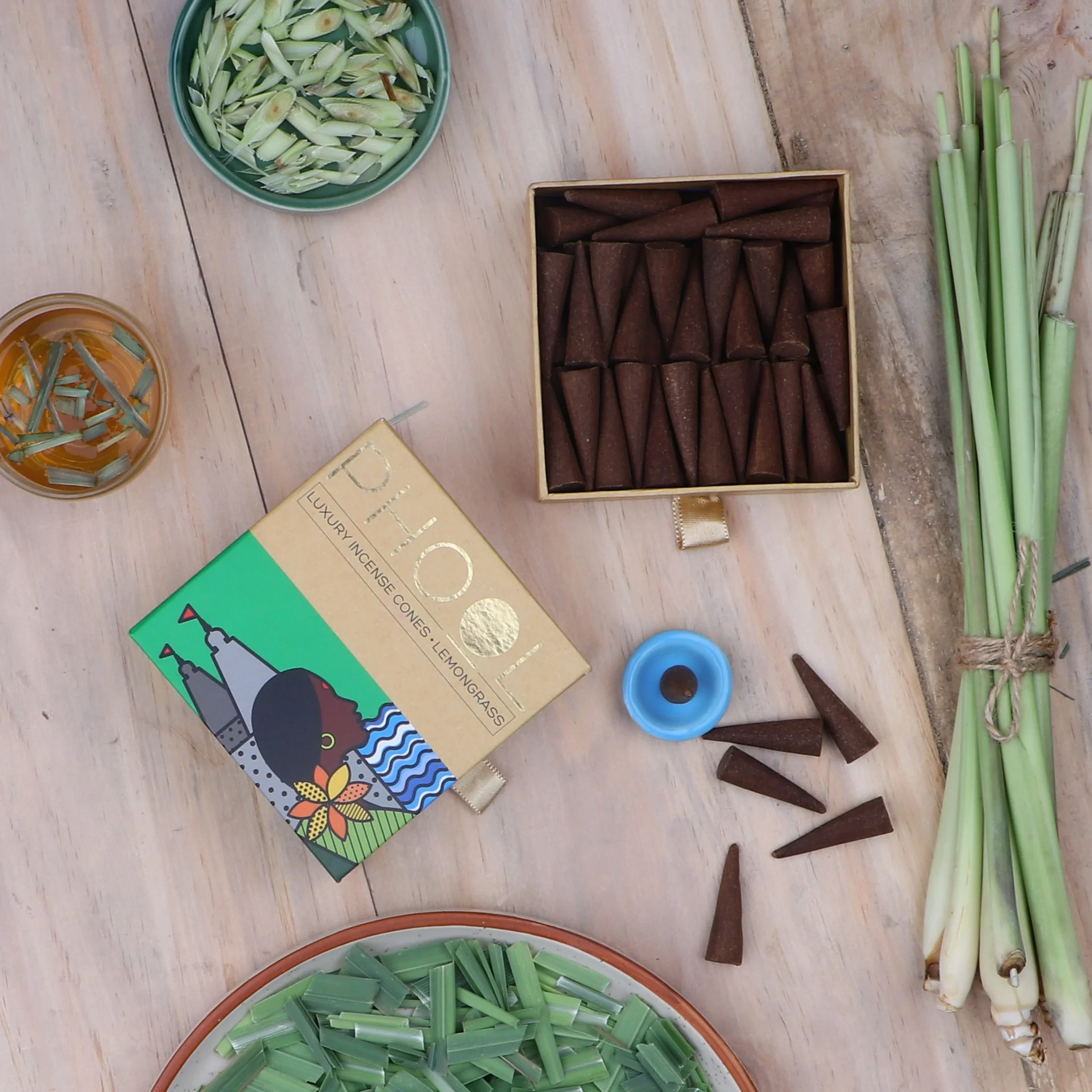Phool Natural Incense Cones - Lemongrass_1 | Indian product Online Shopping Store