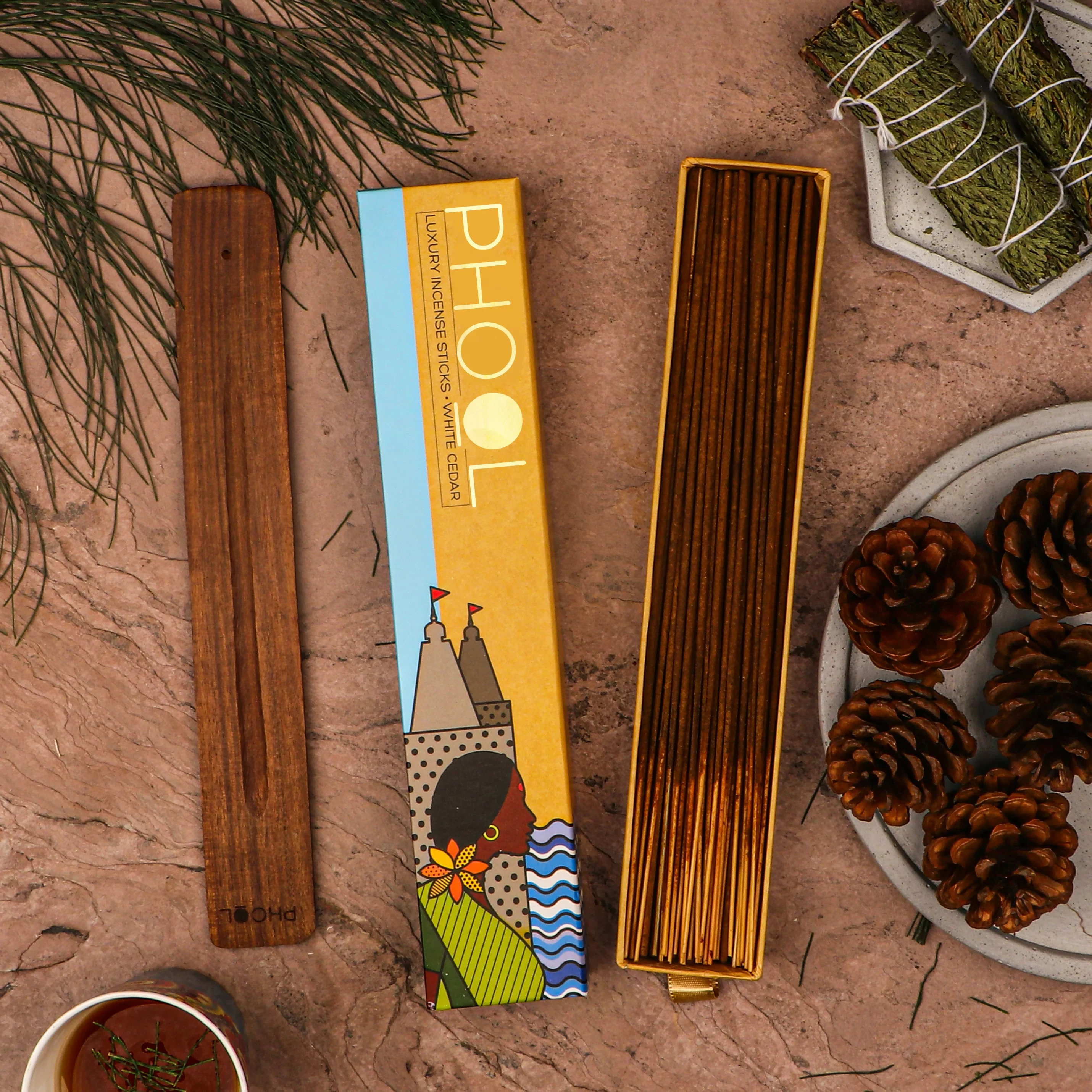 Phool Natural Incense Sticks - White Cedar_1 | Indian product Online Shopping Store